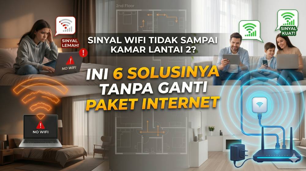 Sinyal WiFi Tidak Sampai Kamar Lantai 2? Ini 6 Solusinya Tanpa Ganti Paket Internet